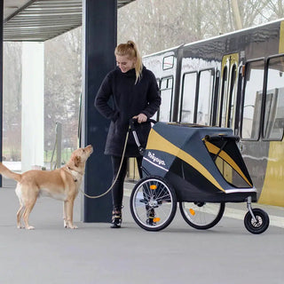 Ibiyaya Heavy Duty Bike Trailer/Jogger Foldable Stroller - Large Pet - Henlo Pets