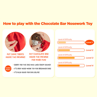 Bite Me - Chocolate Bar Nose Work Toy - Henlo Pets