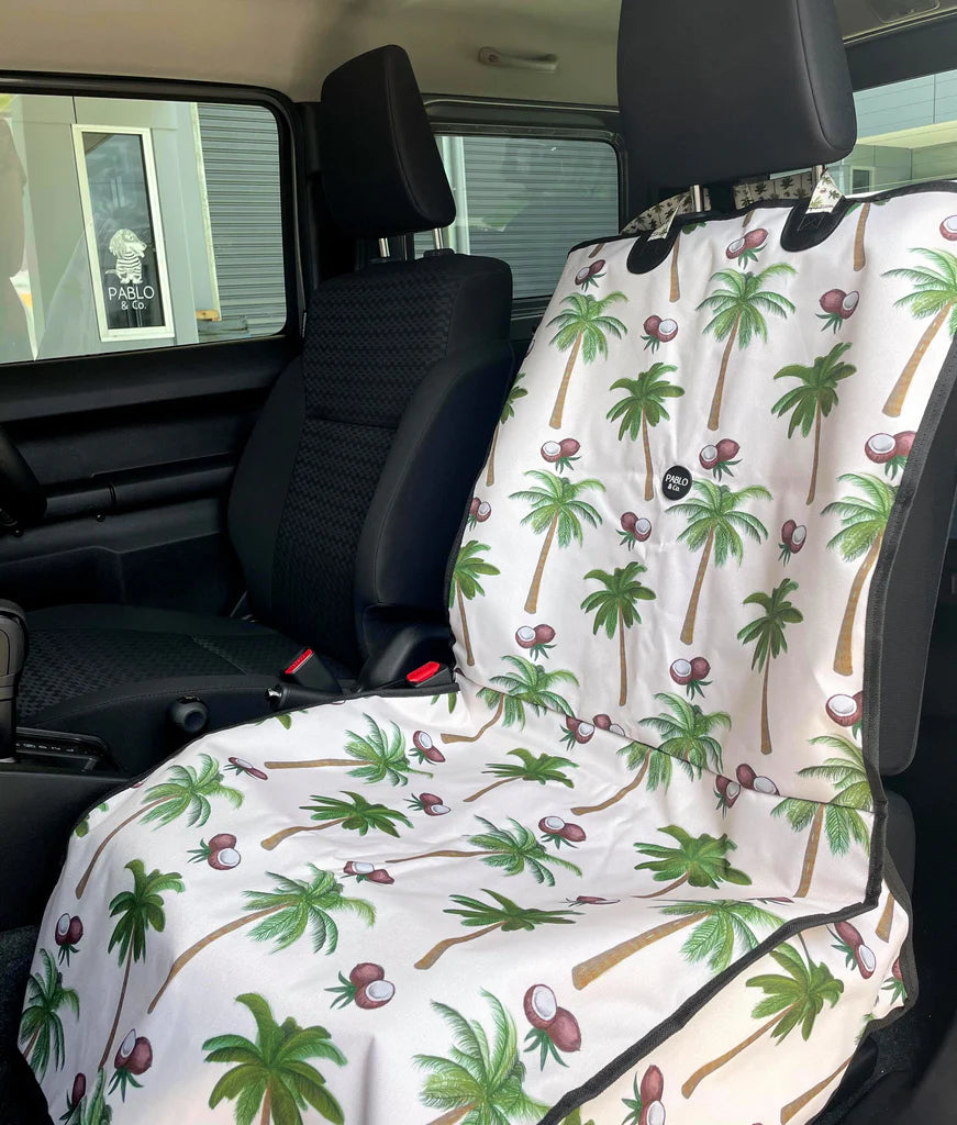 Pablo & Co - Coconut Island Deluxe Singe Car Seat Cover - Henlo Pets