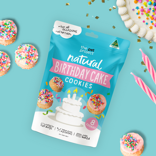 The Pet Project Birthday Cake Cookies Dog Treats