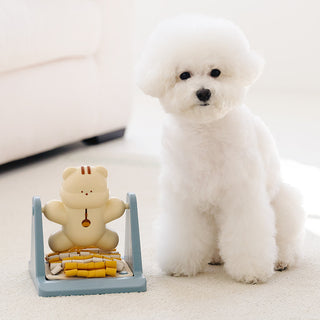 Bite Me Spin and Snack Feeding Enrichment Toy | Henlo Pets