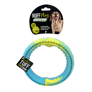 Ruff Play Dental Fun Foam Dental Wheel Dog Toy - Henlo Pets