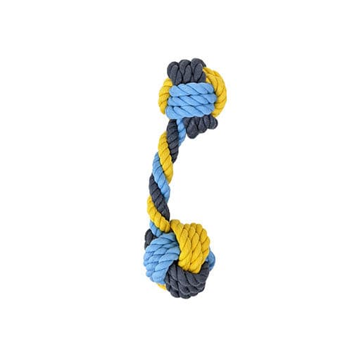 Knots of Fun - Rope Dumbell 18cm - Henlo Pets