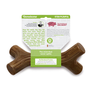 Benebone Bacon Stick Durable Dog Chew | Henlo Pets