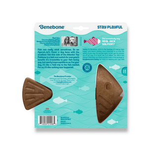 Benebone Jack Salmon Fishbone Durable Dog Chew Toy