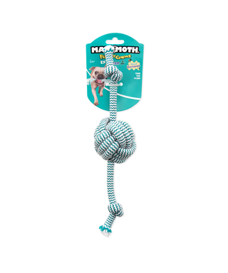 Mammoth Flossy Chews Monkey Fist Ball with Rope Ends Rope Toy - Henlo Pets