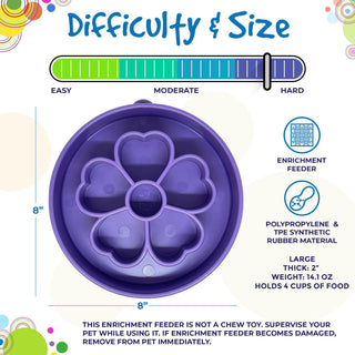 SodaPup Flower Design eBowl Slow Feeder