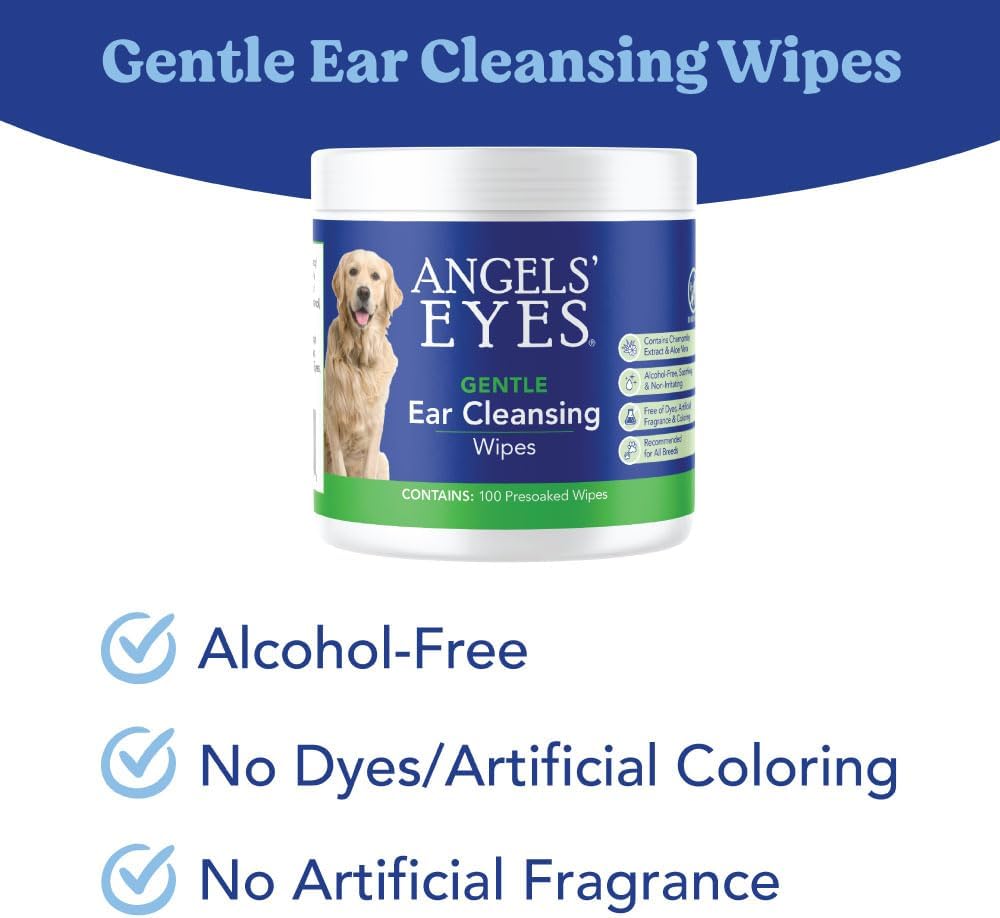 Angels&#39; Eyes - Gentle Ear Cleansing Wipes for Dogs &amp; Cats - Henlo Pets