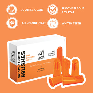 Dogslife Silicone Dental Finger Brushes | Henlo Pets
