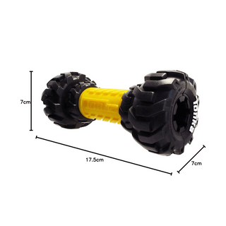 Tonka Real Tough Tyre Barbell Chew and Treat Dispenser Toy
