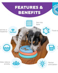 Nina Ottosson - Puppy Lickin' Layers Slow Food Dog Bowl - Henlo Pets