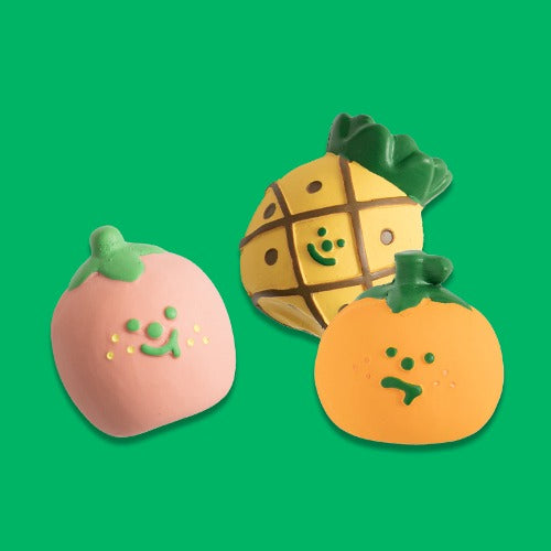 Bite Me - Fruits Friends Latex Toy (Set of 3) - Henlo Pets