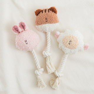 Bite Me BonBon Furry Friends Rope Tug Dog Toy
