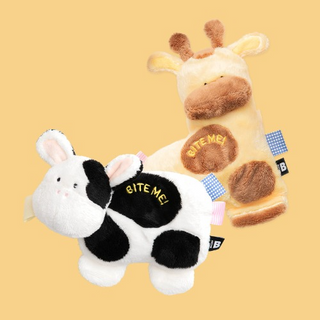 Bite Me Stubby Friends Animals Plush Dog Toy