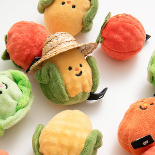 Bite Me Vegetable Ball Plush Dog Toy