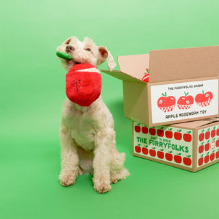 the furryfolks Apple Nose Work Dog Toy | Henlo Pets