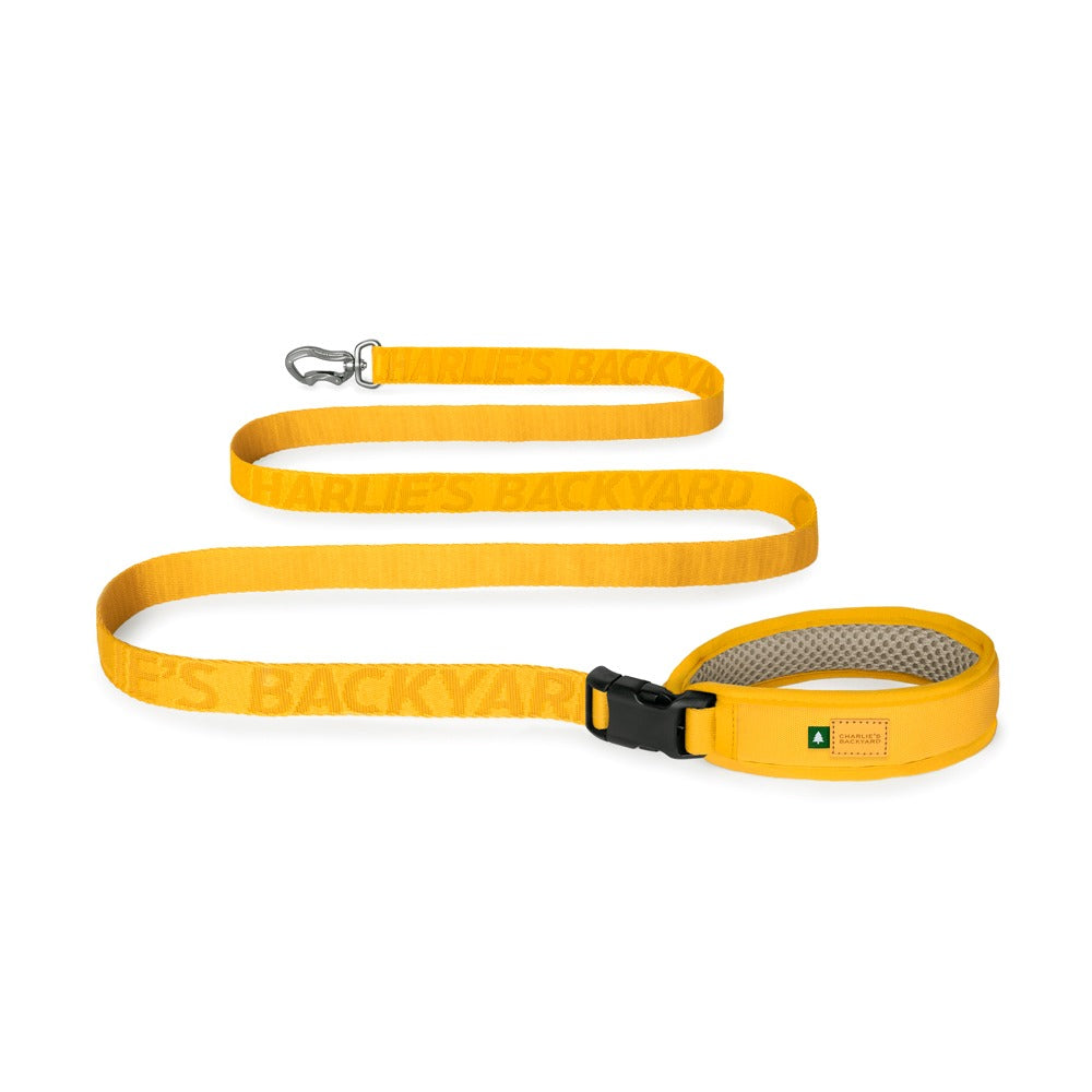 Charlie&#39;s Backyard - Town Cordura® Leash Yellow - Henlo Pets