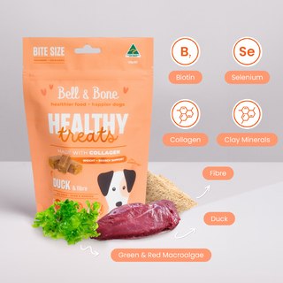 Bell & Bone Duck and Fibre Healthy Dog Treats 130g | Henlo Pets