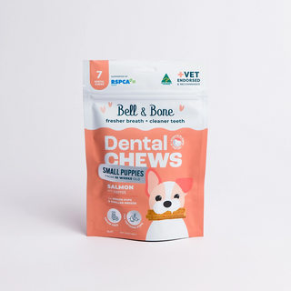 Bell & Bone Salmon and Carrot Puppy Dental Chews - Henlo Pets