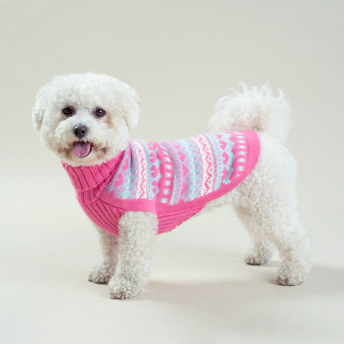 Alqo Wasi - Bubble Gum Alpaca Dog Sweater - Henlo Pets