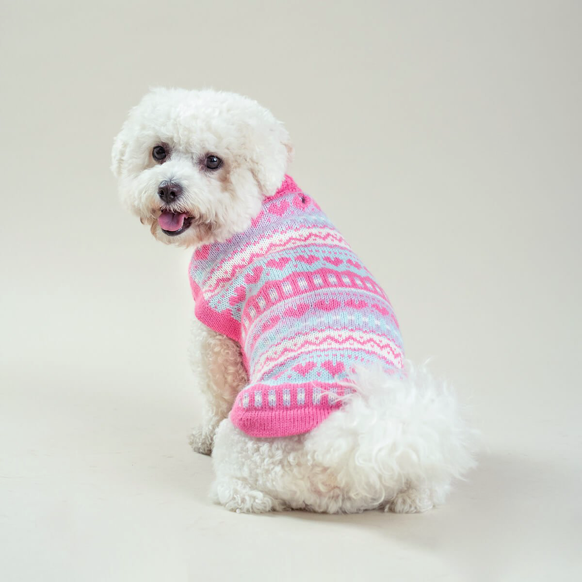 Alqo Wasi - Bubble Gum Alpaca Dog Sweater - Henlo Pets