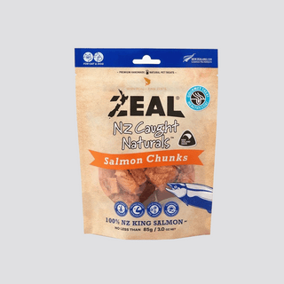 Zeal Freeze Dried Salmon Chunks Dog Treats 85g | Henlo Pets