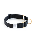 Dog + Bone - Martingale Collar Black & Black - Henlo Pets