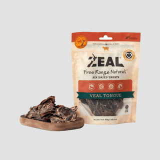 Zeal Air Dried Veal Tongue Dog Treats 85g | Henlo Pets