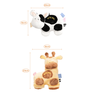 Bite Me Stubby Friends Animals Plush Dog Toy