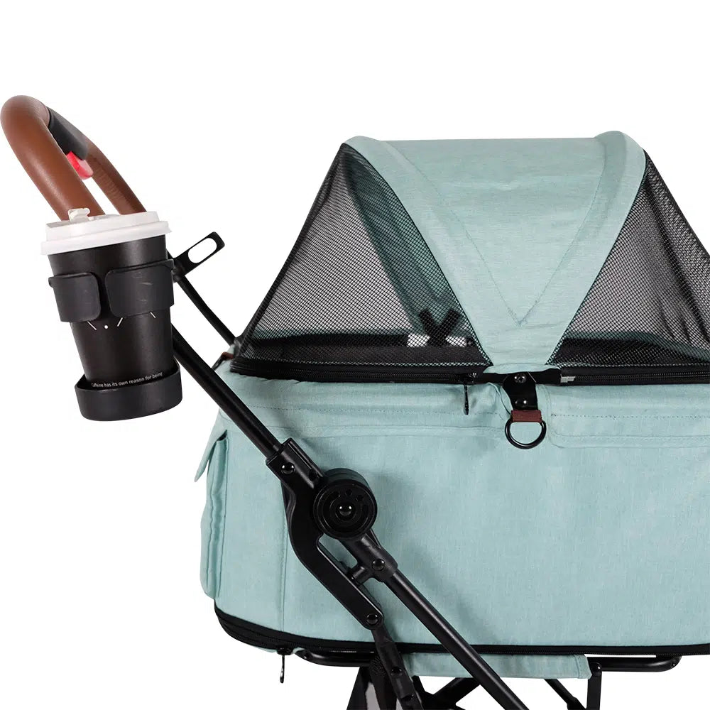Ibiyaya 3-in-1 Travois Detachable Carrier Pet Stroller for Small to Medium Pets - Spearmint - Henlo Pets