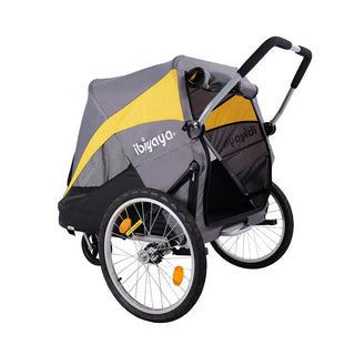 Ibiyaya Heavy Duty Bike Trailer/Jogger Foldable Stroller - Large Pet - Henlo Pets