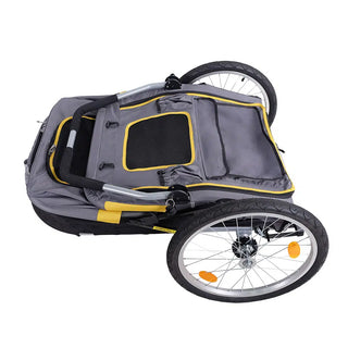 Ibiyaya Heavy Duty Bike Trailer/Jogger Foldable Stroller - Large Pet - Henlo Pets