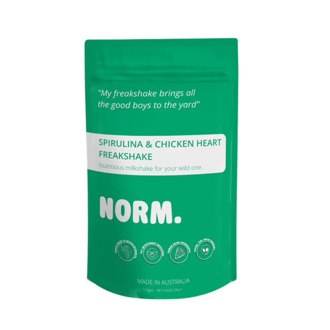 NORM - Spirulina and Chicken Heart Freakshake - Henlo Pets