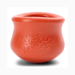West Paw Toppl Treat Dispenser Dog Toy Cardinal | Henlo Pets