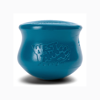 West Paw Toppl Treat Dispenser Dog Toy River | Henlo Pets