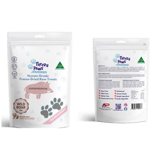 Freezy Paws Freeze Dried Wild Boar Dog Treats 70g | Henlo Pets