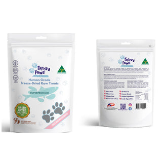 Freezy Paws Freeze Dried Green Lipped Mussels Dog Treats 50g - Henlo Pets