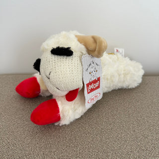 Multipet Lamb Chop Knobby Noggin Plush Dog Toy - Henlo Pets