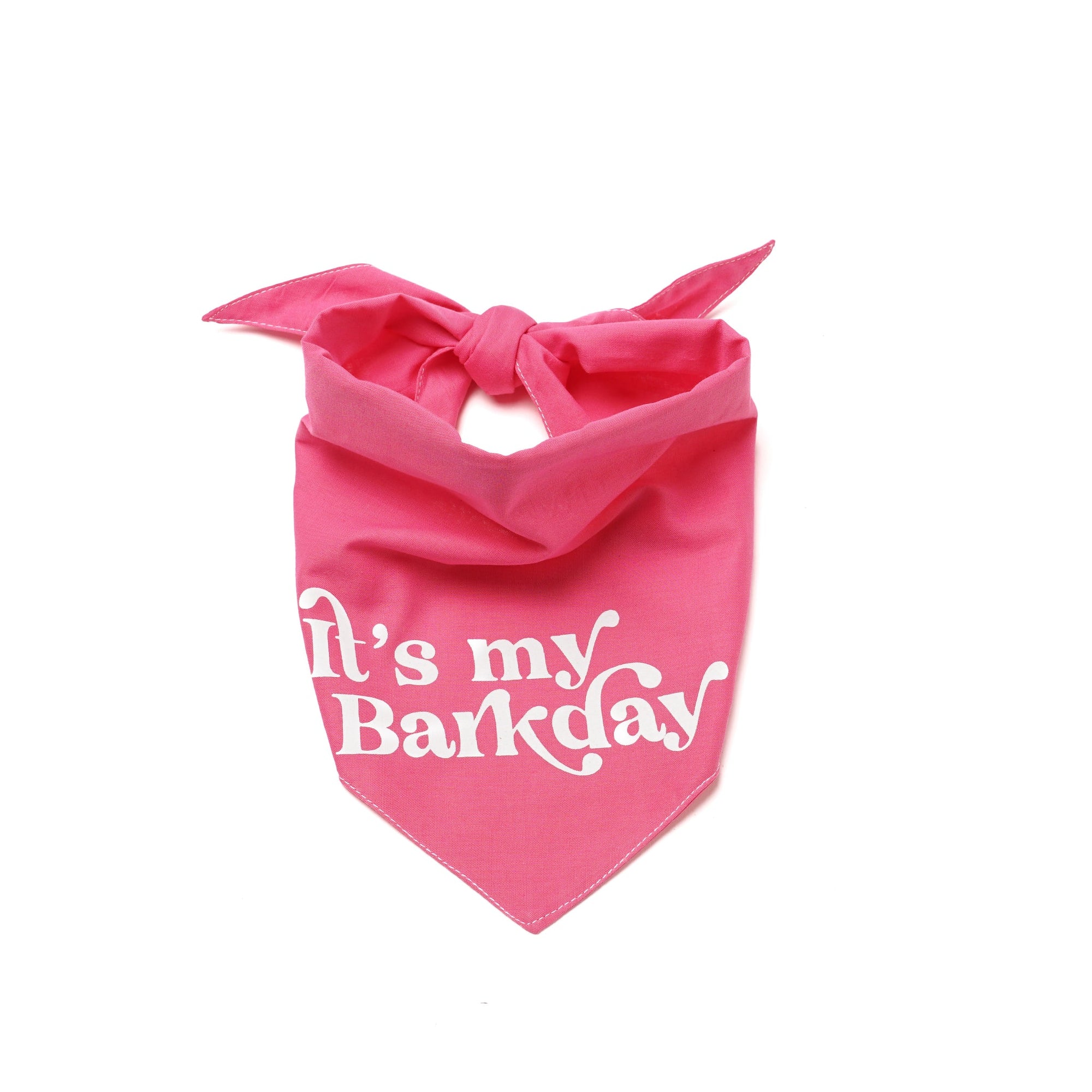 The Paws Barkday Bandana - Pink - Henlo Pets