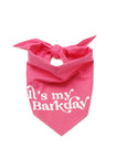 The Paws Barkday Bandana - Pink