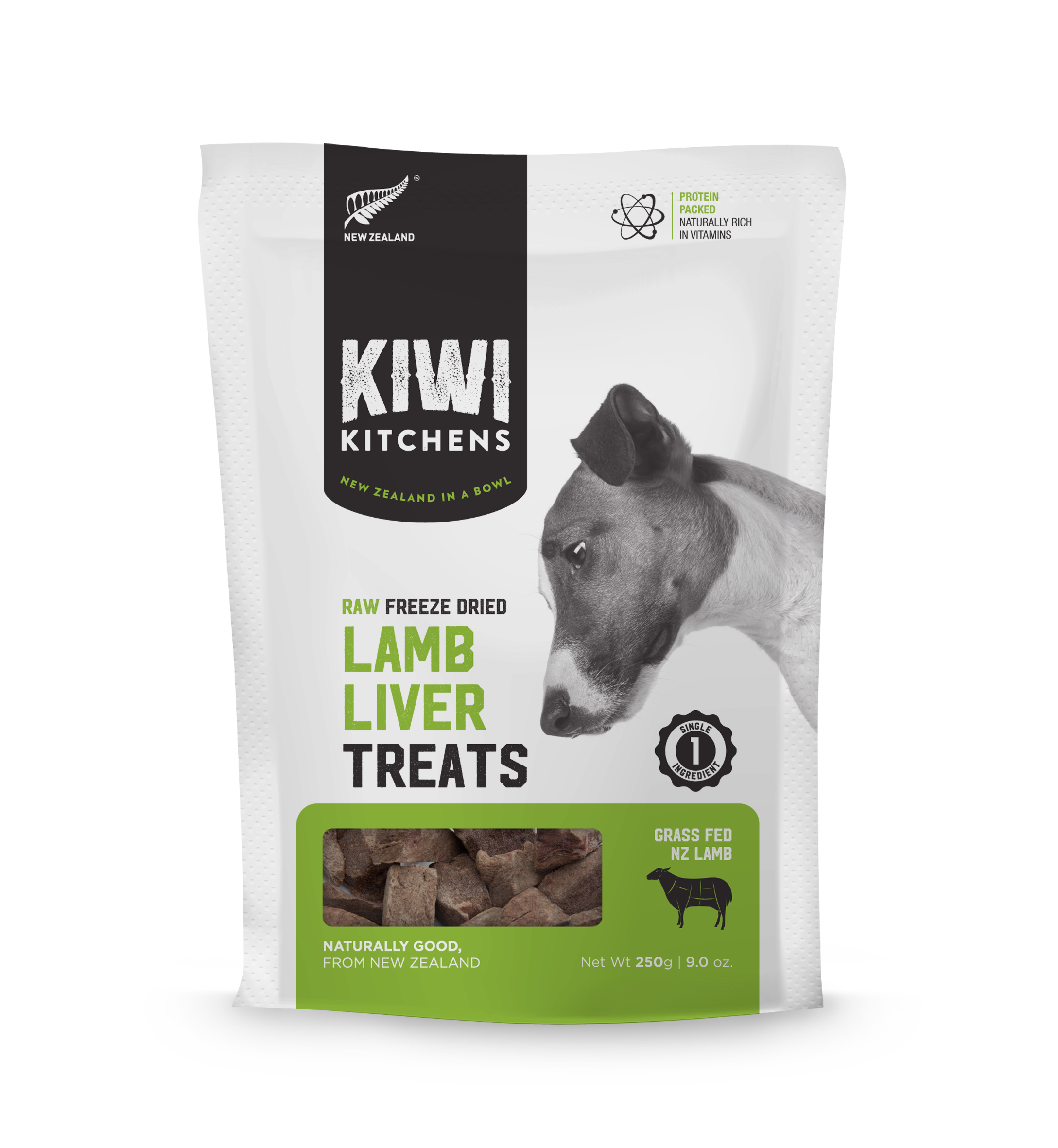 Kiwi Kitchens Freeze Dried Lamb Liver Treat 250G - Henlo Pets