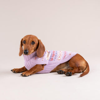 Alqo Wasi - Lavender Sunrise Alpaca Dog Sweater - Henlo Pets