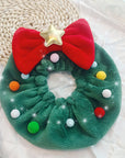 Christmas Pet Festive Wreath Headband - Henlo Pets