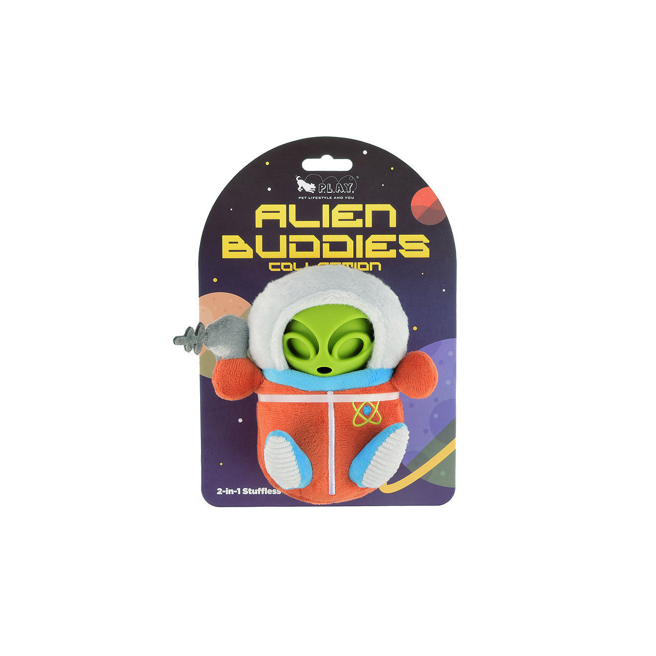 P.L.A.Y. Alien Buddies Astro Explorer 2-in-1 Tough Dog Toy - Henlo Pets