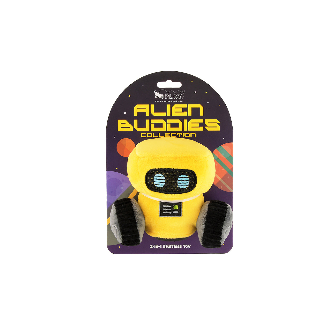 P.L.A.Y. Alien Buddies Robo-Rover 2-in-1 Tough Dog Toy - Henlo Pets