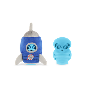 P.L.A.Y. Alien Buddies Starblaster 2-in-1 Tough Dog Toy - Henlo Pets