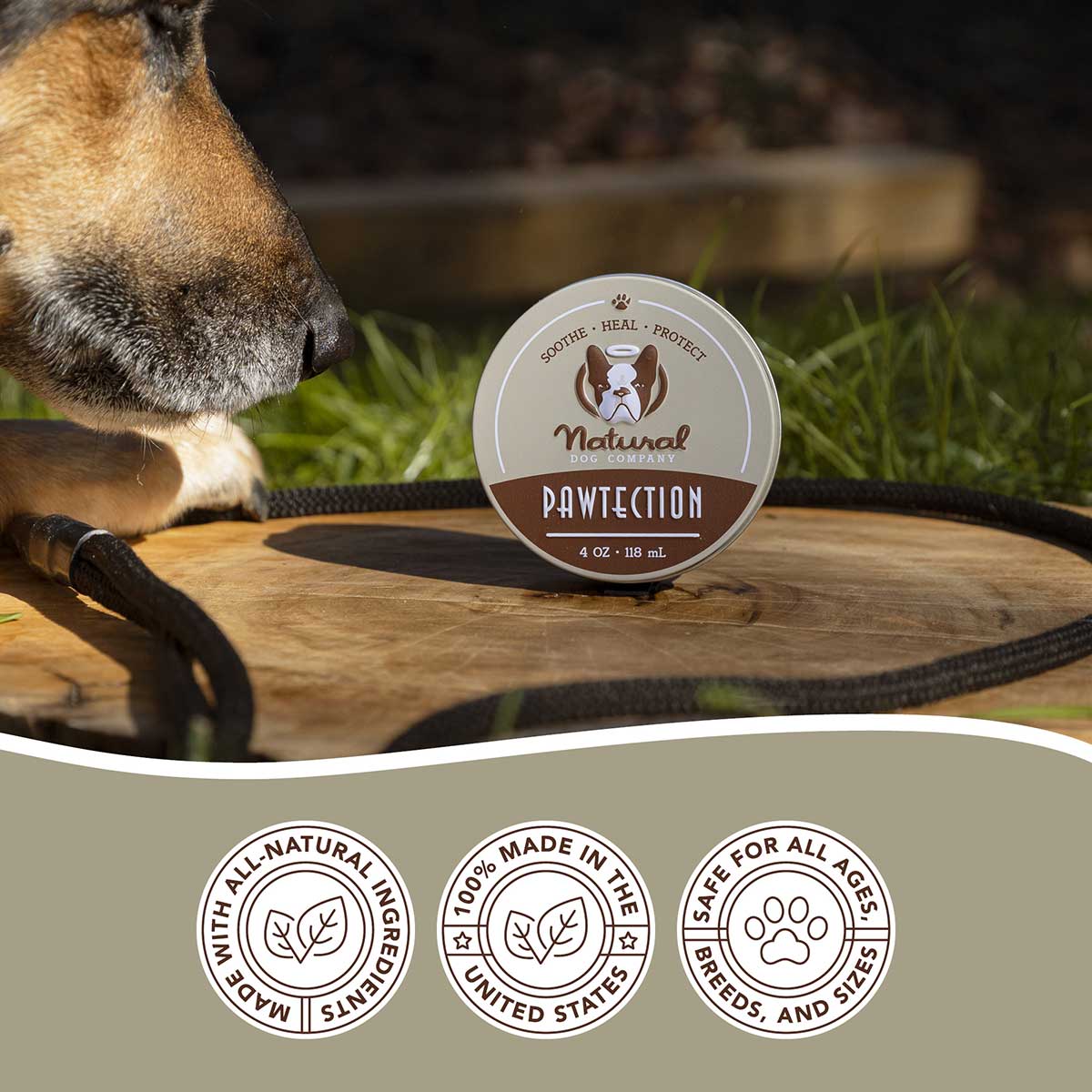 Natural Dog Company - PawTection Tin - Henlo Pets