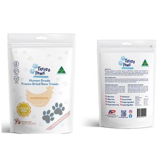 Freezy Paws Freeze Dried Chicken Wing Dog Treats 100g