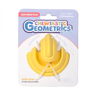 Chewtastic Geometrics Geo-Gem Gentle Natural Rubber Interactive Dog Toys