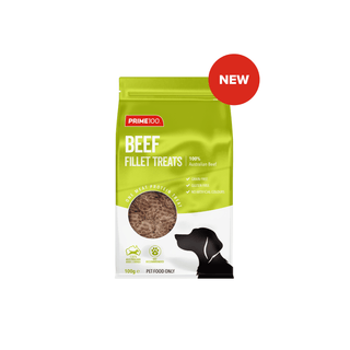 Prime100 Beef Fillet Dog Treats 100g | Henlo Pets